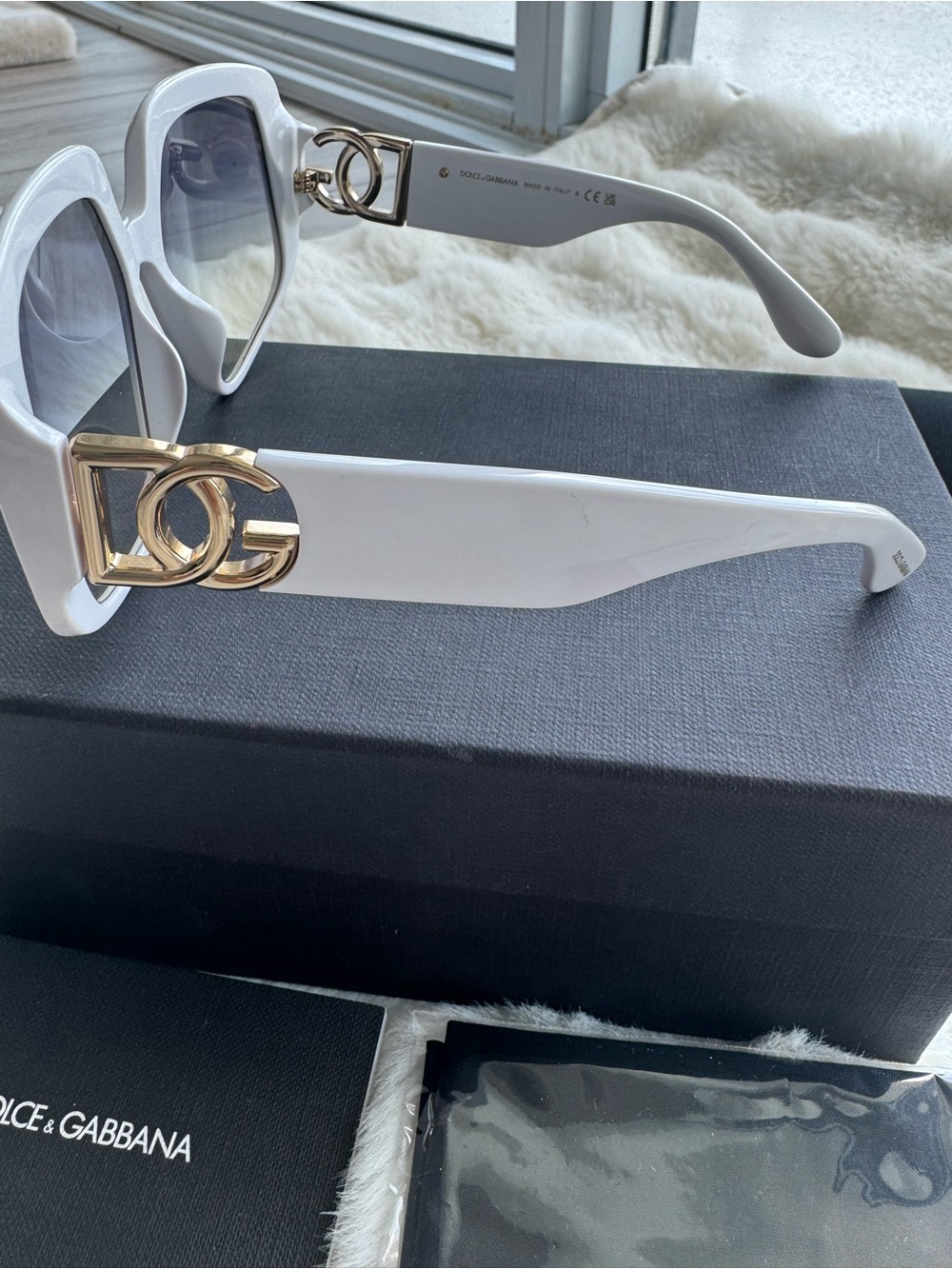 🤍Dolce & Gabbana White Square Sunglasses🤍 - Picture 8 of 8